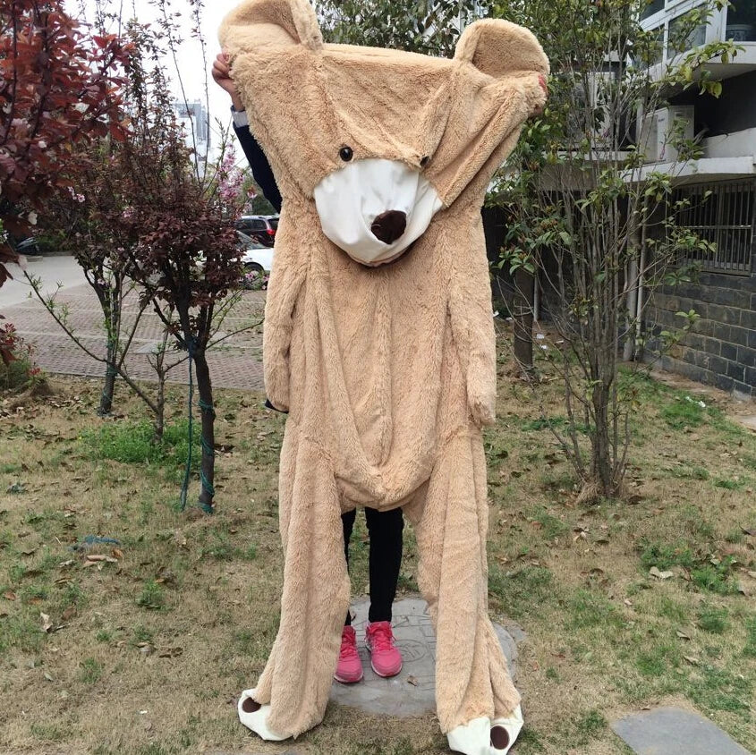 100-260Cm Cheap Unstuffed America Giant Bear Plush Toy Soft Bear Skin Birthday Valentine'S Gifts for Girl Kid'S Toy